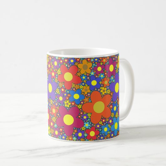 Mug fleuri (Devant droit)