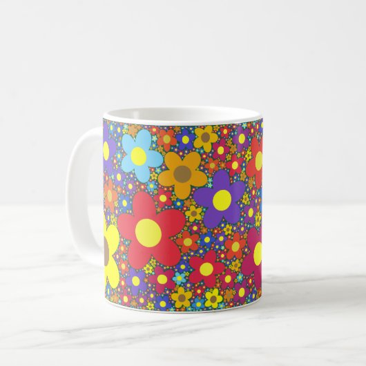 Mug fleuri (Devant gauche)