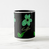 Mug Fleuri Aux Verts (Centre)