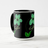 Mug Fleuri Aux Verts (Devant gauche)