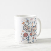 Mug fleuri ornemental (Devant droit)