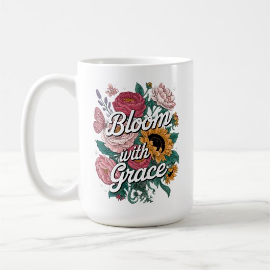 Mug Fleurir avec grâce (Gauche)