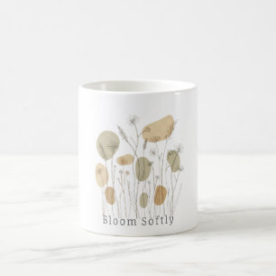 Mug Fleurir doucement - L'art en ligne minimaliste de