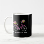 Mug Fleurir Rêve Prospérer Fleur Bike Bicyclette Subti (Gauche)
