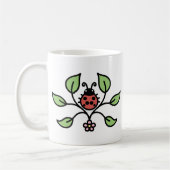Mug Fleuris Coccinelle (Gauche)