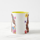 Mug Fleuriste 33cl (Blanc/Jaune) (Centre)