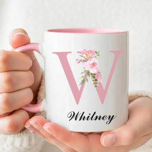 Mug Fleuriste Personnalisé avec Rose pour son Anni