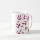 Mug Fleuron violet artistique (Devant droit)