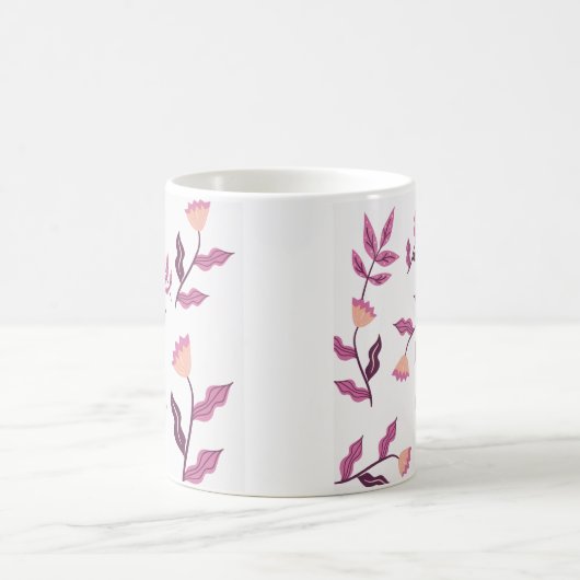 Mug Fleuron violet artistique (Centre)