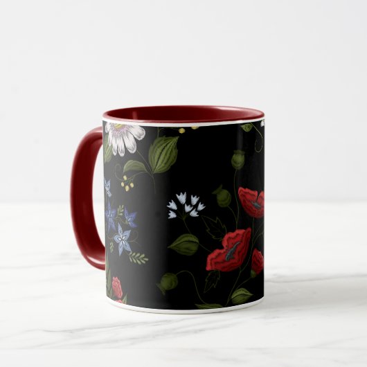 Mug Fleurs (Devant gauche)