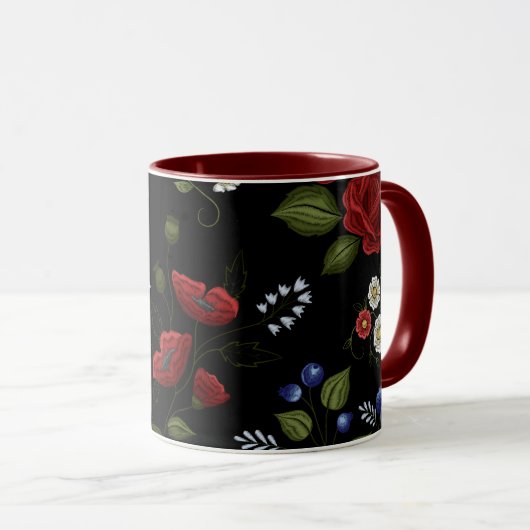 Mug Fleurs (Devant droit)