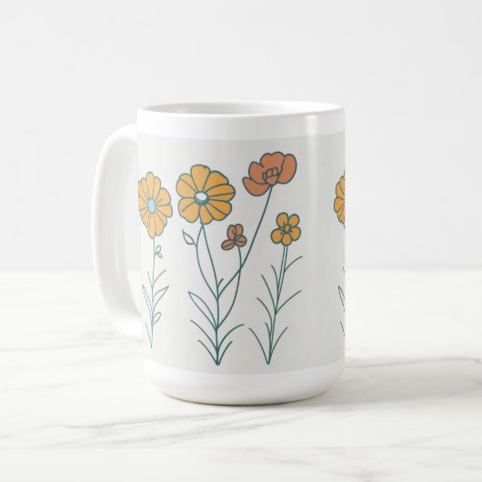 Mug FLEURS (Devant gauche)