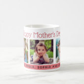 Mug Fleurs 3 Photos Coral Fête des Mères (Centre)
