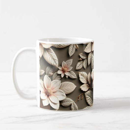 Mug Fleurs 3D (Gauche)