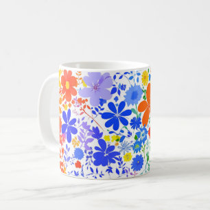 Mug Fleurs 3D avec motif coloré Fleurs, Cadeau