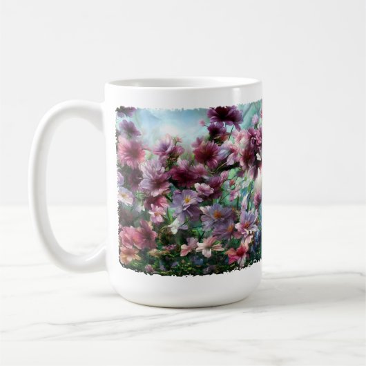 Mug Fleurs à éclaboussures de fleurs de cerisier (Gauche)
