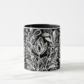 Mug Fleurs à fond noir (Centre)