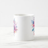 Mug Fleurs à l'aquarelle conception florale (Centre)