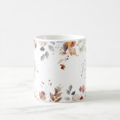 Mug Fleurs à monogramme personnalisé (Centre)