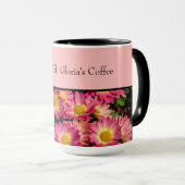 Mug Fleurs à ressort personnalisables (Devant droit)