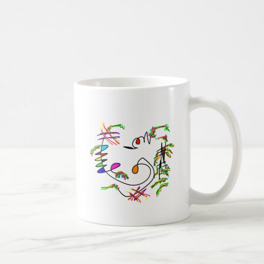 Mug fleurs abstraites (Droite)