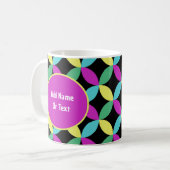 Mug Fleurs Abstraites colorées personnalisées (Devant gauche)