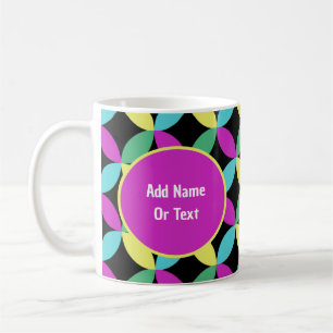 Mug Fleurs Abstraites colorées personnalisées
