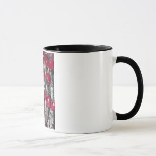 Mug Fleurs Abstraites de Berry Rouge
