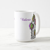 Mug Fleurs Abstraites lunaires (Devant droit)