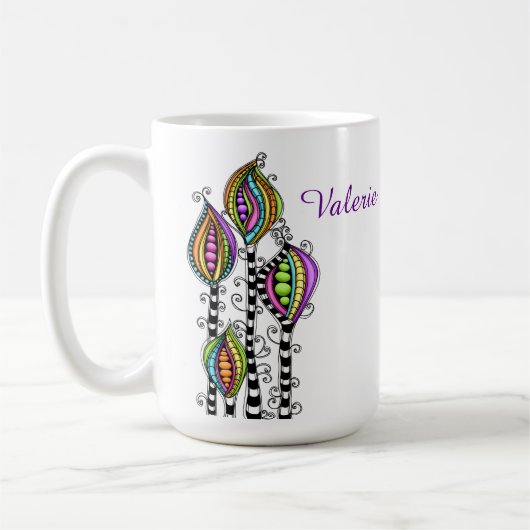 Mug Fleurs Abstraites lunaires (Gauche)