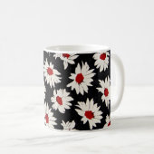 Mug Fleurs Abstraites, motif d'aquarelle d'art. (Devant droit)