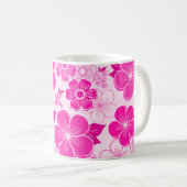 Mug Fleurs Abstraites roses (Devant droit)