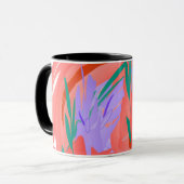 Mug Fleurs Abstraites : Une Explosion de Couleurs (Devant gauche)