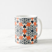 Mug Fleurs Abstraites : Vintage géométrique simple (Devant droit)
