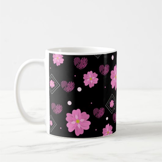 Mug Fleurs Aimer Valentine Motif (Gauche)