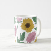 Mug Fleurs alignées Monogramme (Devant droit)