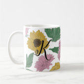 Mug Fleurs alignées Monogramme (Gauche)
