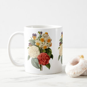 Mug Fleurs anciennes, camélias et narcisses, Redoute