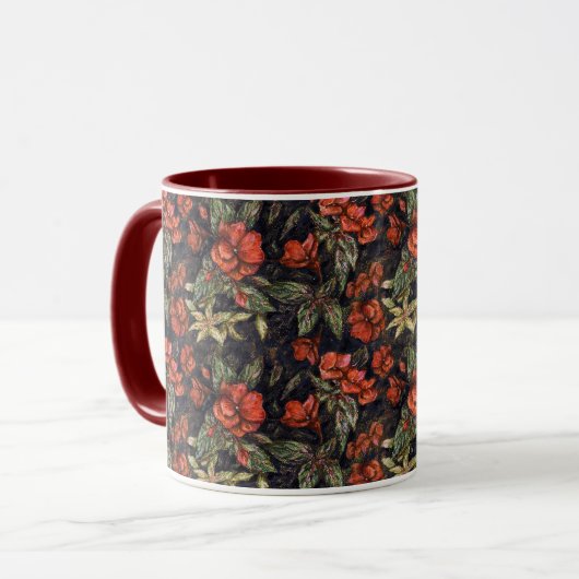 Mug Fleurs anciennes d'Alexandra Cook aka Linandara (Devant gauche)