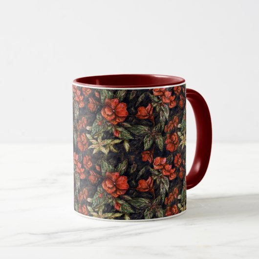 Mug Fleurs anciennes d'Alexandra Cook aka Linandara (Devant droit)
