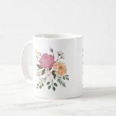 Mug Fleurs aquarelle  (Devant gauche)