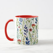 Mug Fleurs aquarelle Café (Gauche)