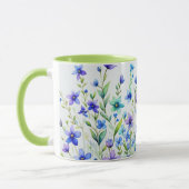 Mug Fleurs aquarelle Café (Gauche)