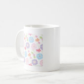 Mug Fleurs Aquarelle Doux rose Élégant (Devant gauche)