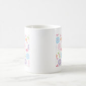 Mug Fleurs Aquarelle Doux rose Élégant (Centre)