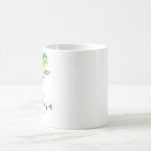 Mug Fleurs aquarelle main Maman Grand-mère Violet (Centre)