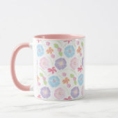 Mug Fleurs Aquarelle Rose doux, Bleu, Romantique (Gauche)
