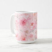 Mug Fleurs aquarelles Blush Bloom (Devant gauche)