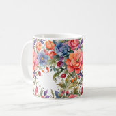 Mug Fleurs aquarelles sereines PD (Devant gauche)