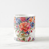 Mug Fleurs aquarelles sereines PD (Centre)